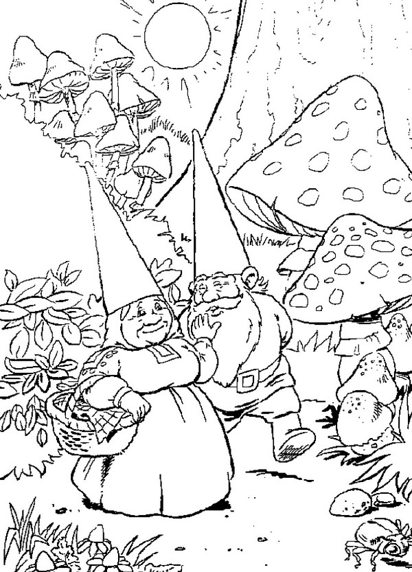 Coloring page David the Gnome David the Gnome